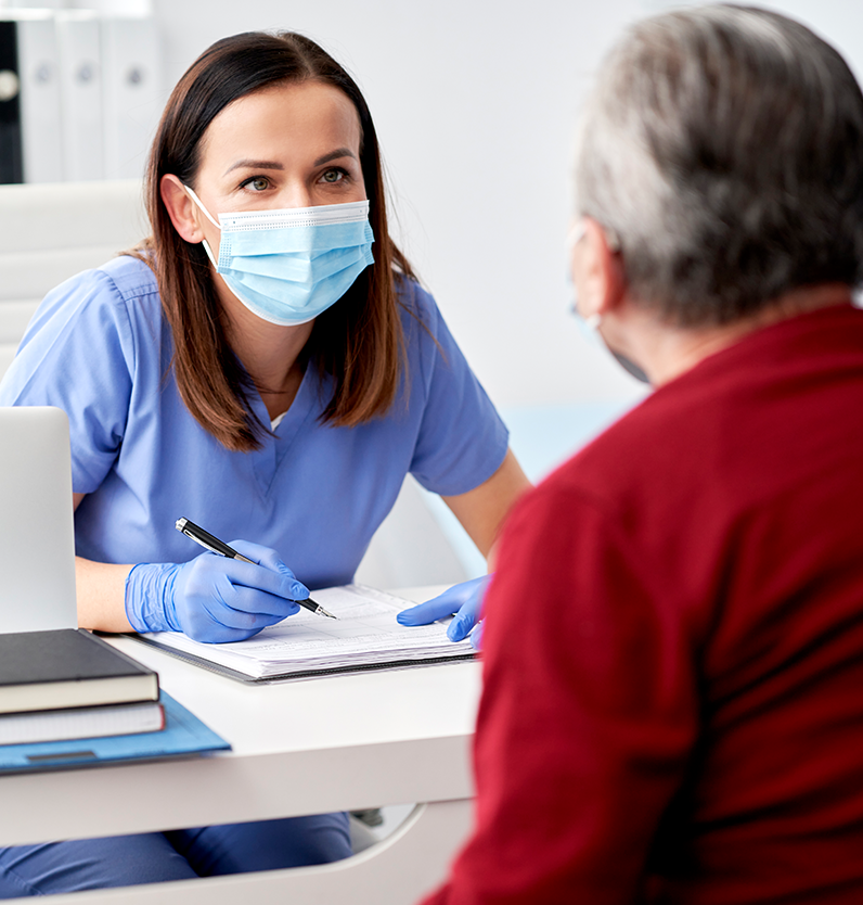 Patient with Nurse